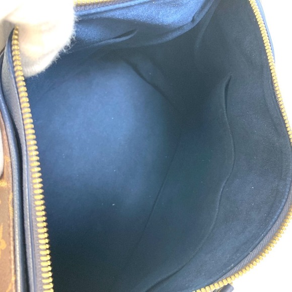 Louis Vuitton Monogram Pallas 2way Handbag Marine Brown X Navy - Picture 5 of 7